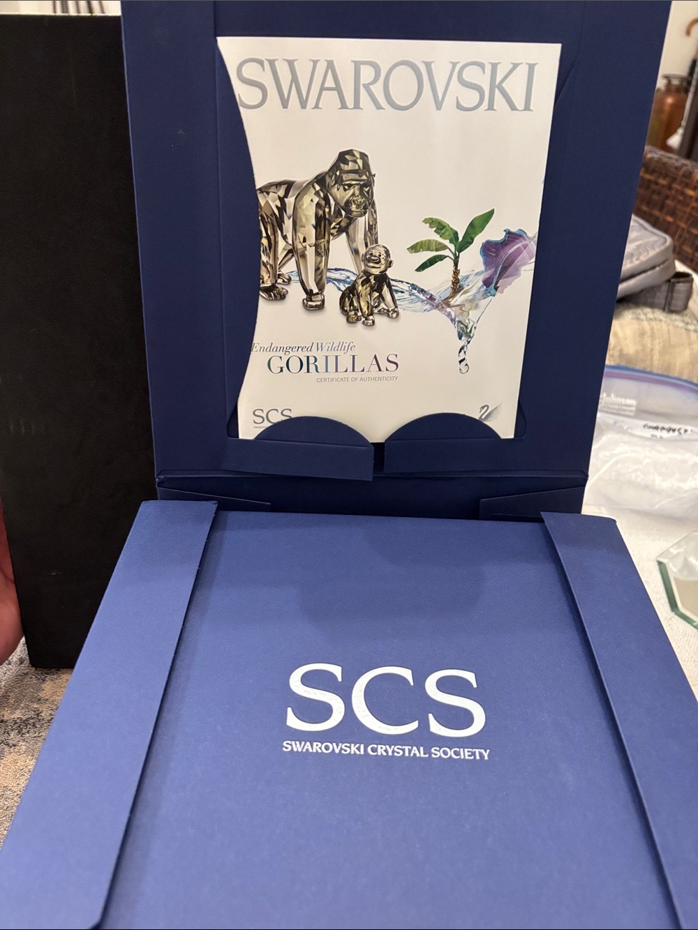 Swarovski SIGNED 2009 SCS Annual Edition Gorillas (Mother and Infant..Retired)